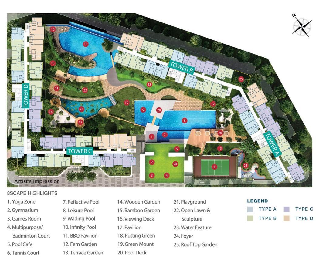 Homenest Jb City Poolview Suite By Cozy Home Johor Bahru Exterior photo